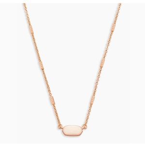 Kendra Scott necklace // rose gold